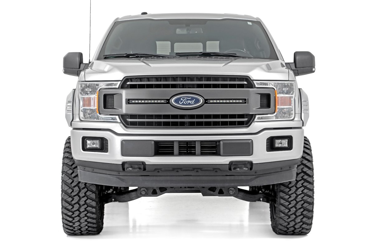 Ford F-150 Fender Flares - Rough Country - SF1 - Tuxedo Black Metallic - '18-'20